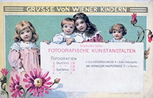 Viennese Gallery: Early Viennese photographers advertising card