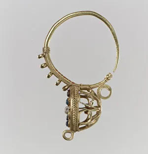 Earring, Langobardic or Byzantine (?), 6th-7th century. Creator: Unknown