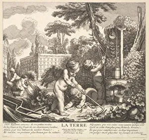 Claude Augustin Duflos Le Prints: Earth, 18th century. Creator: Claude Augustin Duflos le Jeune