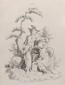 Earth, from The Four Elements, 1738-49. Creator: Pierre Alexandre Aveline