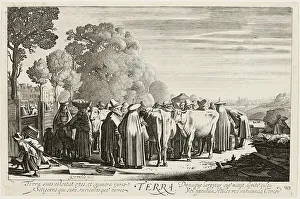 Jan Vanden Velde Prints: Earth, plate one from The Four Elements, 1622. Creator: Jan van de Velde II