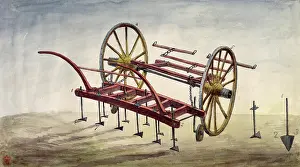 Mechanisation Prints: Earth Scuffer, agricultural machine