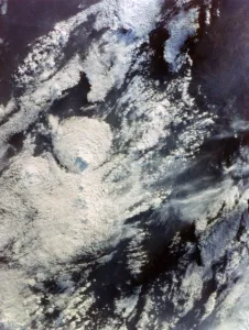 Earth from space - clouds over Mexico and Guatemala, second Space Shuttle flight, 1981 Earth from space - clouds over Mexico and Guatemala, second Space Shuttle flight, 1981