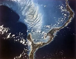 North And Central America Collection: Earth from space - Eleuthera Island, Bahamas, c1980s. Creator: NASA