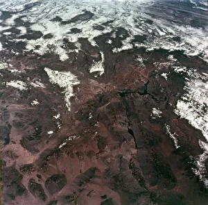 Earth from space - Las Vegas and the Mojave Desert, Nevada, USA, c1980s. Creator: NASA