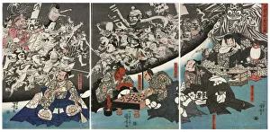 The Earth Spider Generates Monsters at the Mansion of Lord Minamoto Yorimitsu, 1843 The Earth Spider Generates Monsters at the Mansion of Lord Minamoto Yorimitsu, 1843