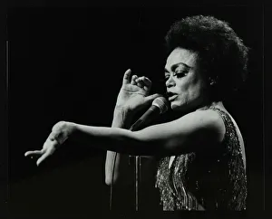 Williams Prints: Eartha Kitt performing at the Forum Theatre, Hatfield, Hertfordshire, 20 March 1983