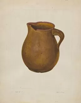 Clyde L Collection: Earthen Pitcher, 1935 / 1942. Creator: Clyde L. Cheney