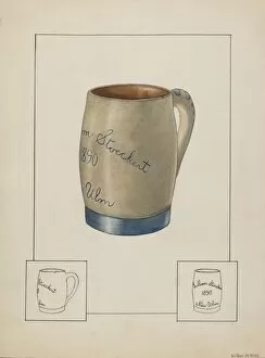 Beer Mug Gallery: Earthenware Beer Mug, c. 1938. Creator: Wilbur M Rice