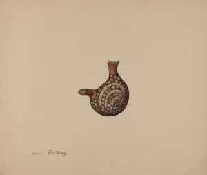 Aaron Fastovsky Prints: Earthenware Bird, c. 1940. Creator: Aaron Fastovsky