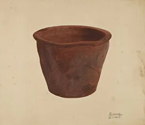 Barnett Richard Prints: Earthenware Bowl, c. 1938. Creator: Richard Barnett