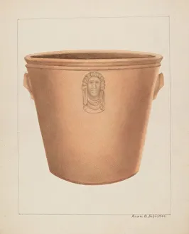 Johnston Annie B Prints: Earthenware Jar, c. 1937. Creator: Annie B Johnston