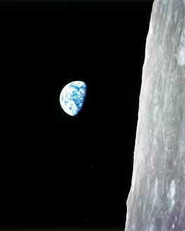 Lunar Collection: Earthrise - Apollo 8, December 24, 1968. Creator: William A Anders