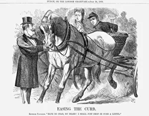 Easing The Curb, 1869. Artist: John Tenniel