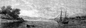 Zanzibar Tanzania Prints: The East African Slave Trade: Rovooma River, 1873. Creator: Unknown