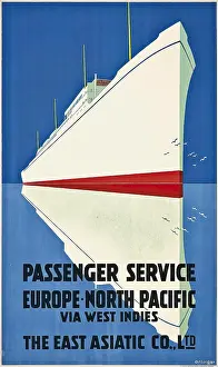 Cruise Prints: The East Asiatic Company - Passenger Service, c1934. Creator: Erlinger, M. (active 1930s)
