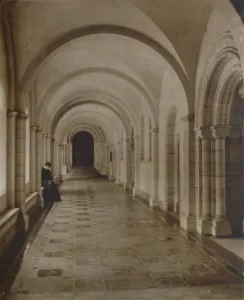 Romanesque Prints: East Cloister, Buckfast Abbey, late 19th-early 20th century
