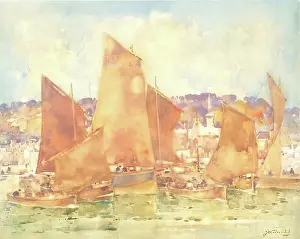 Atmosphere Prints: East Coast Harbour, c1890s. Creator: James Watterson Herald
