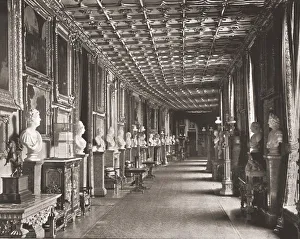 Busts Prints: The East Corridor, Windsor Castle, Berkshire, 1894. Creator: Unknown