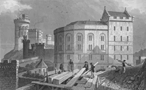 East End of the Bridewell, and Jail Governors House, Edinburgh, 1829. Artist: William Tombleson East End of the Bridewell, and Jail Governors House, Edinburgh, 1829. Artist: William Tombleson