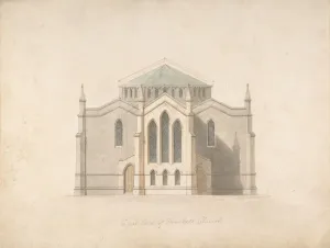 East End of Tunstall Church (recto and verso), 19th century. Creator: Anon