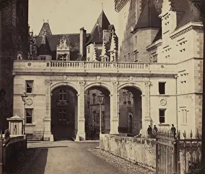 Nouvelle Aquitaine Prints: East Entrance, Chateau de Pau, between 1864 and 1900. Creator: M. Pacault