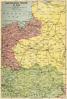East-European Theatre of War, 1914-1918, (c1920). Creator: John Bartholomew & Son