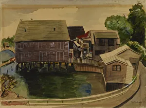 Stilts Prints: East Gloucester #1, n. d. Creator: Muriel Walcoff
