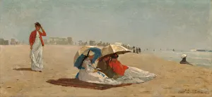 East Hampton Beach, Long Island, 1874. Creator: Winslow Homer East Hampton Beach, Long Island, 1874. Creator: Winslow Homer