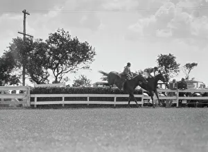 Jump Prints: East Hampton horse show, 1932. Creator: Arnold Genthe