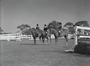 On Horseback Prints: East Hampton horse show, 1933. Creator: Arnold Genthe