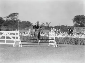 Jump Prints: East Hampton horse show, 1934. Creator: Arnold Genthe