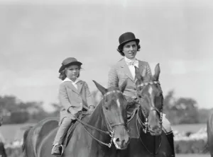 On Horseback Prints: East Hampton horse show, 1934. Creator: Arnold Genthe