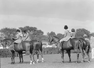 On Horseback Prints: East Hampton horse show, 1934. Creator: Arnold Genthe