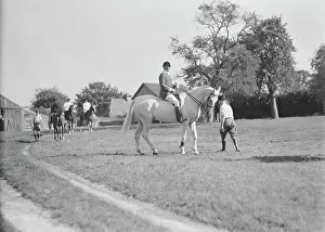On Horseback Prints: East Hampton horse show, 1936. Creator: Arnold Genthe