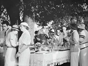 Refreshment Prints: East Hampton hunt, 1933 Sept. Creator: Arnold Genthe
