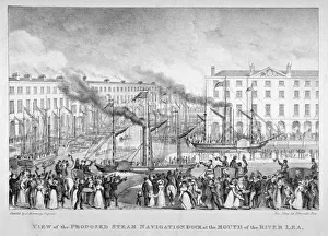 East India Dock, Poplar, London, c1835. Artist: Vear