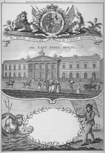 Richard Jupp Prints: East India House, Leadenhall Street, City of London, 1821