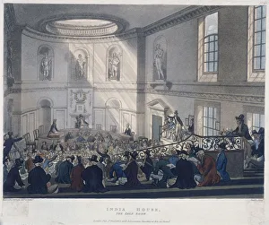 Joseph Constantine Prints: East India House, London, 1808. Artist: Augustus Charles Pugin