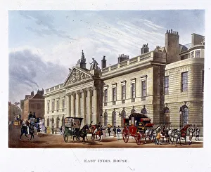 East India House, London, 1836. Artist: Joseph Constantine Stadler