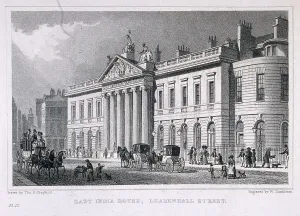 Tombleson Prints: East India House, London, c1829. Artist: William Tombleson