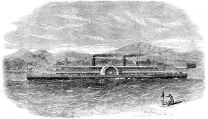 British Raj Collection: The East India Steam Navigation Company's steamer Stanley, running on the Ganges, 1862