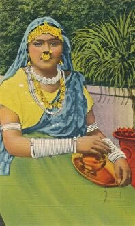 British West Indies Collection: East Indian Girl, Trinidad, B.W.I. c1952. Creator: Unknown