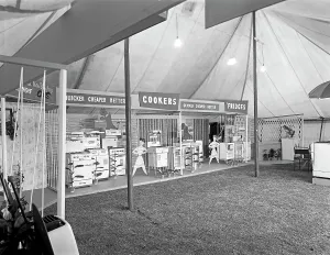 East Midlands Gas Board promotional roadshow, Darfield, near Barnsley, South Yorkshire, 1961