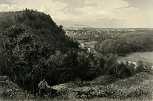 Hunt Prints: East Rock, New Haven, 1874. Creator: Samuel Valentine Hunt