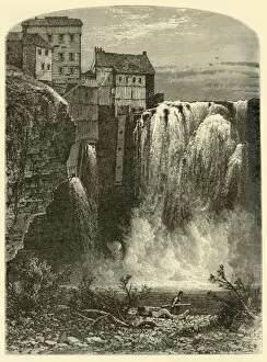 East Side, Upper Falls of the Genesee, 1874. Creator: John Douglas Woodward