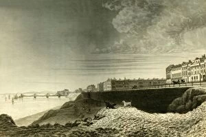 Images Dated 13th September 2019: East View of Brighton from Kemp Town, 1835. Creator: Dean Wolstenholme