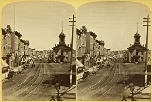 Up East Water St. from the Kirby House, 1880 / 89. Creator: Henry Hamilton Bennett
