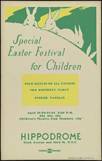 Work Projects Administration Prints: Easter Festival, New York, [1930s]. Creator: Unknown