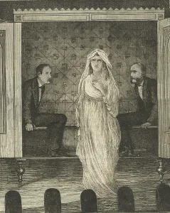 Spiritualism Prints: The Easter Holidays: Maskelyne & Cooke's Dark Seance at the Egyptian Hall